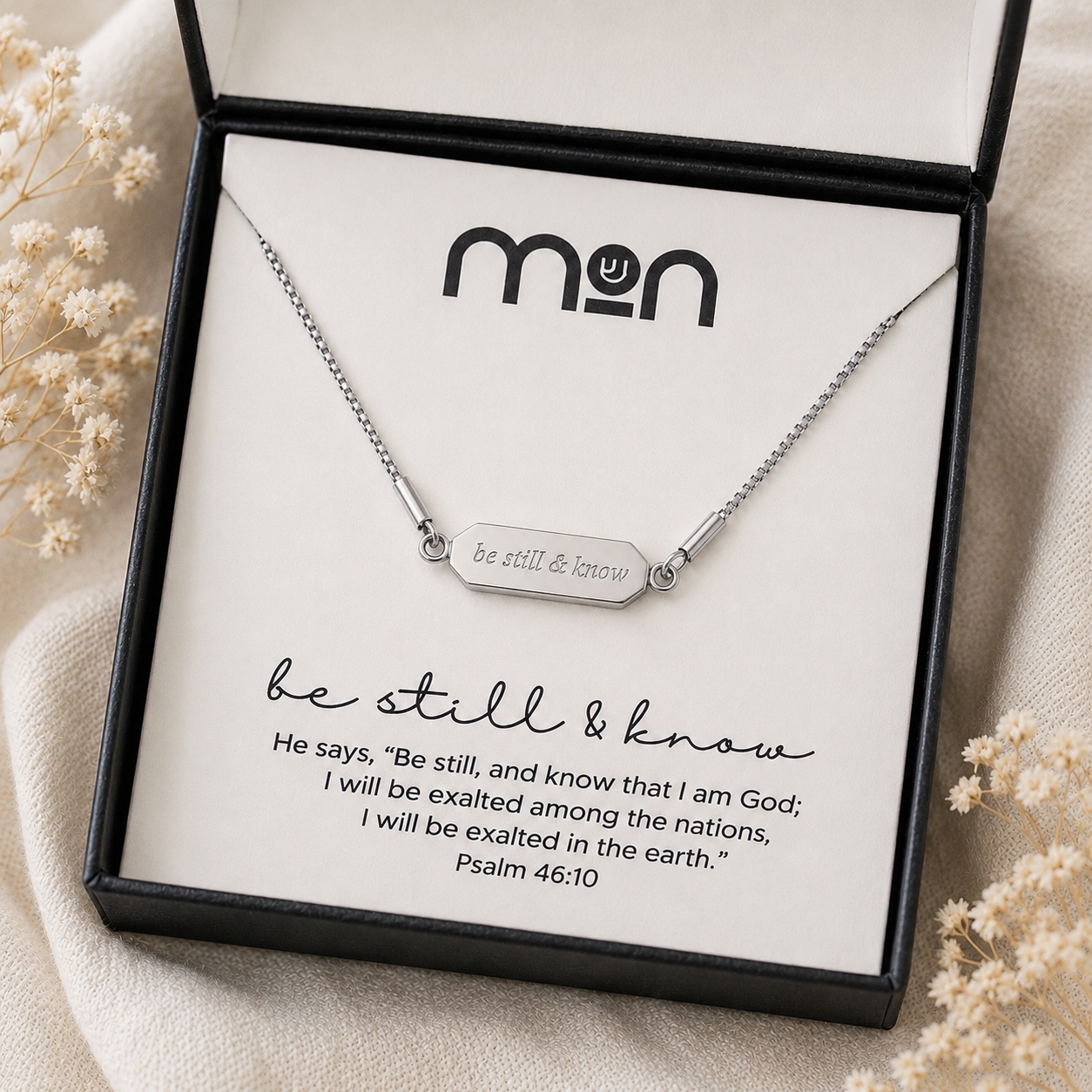 Be Still & Know Faith Flip Necklace