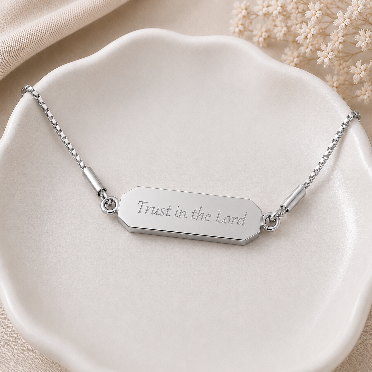 Trust in the Lord Faith Flip Necklace