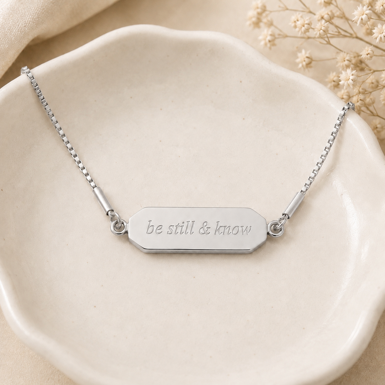 Be Still & Know Faith Flip Necklace