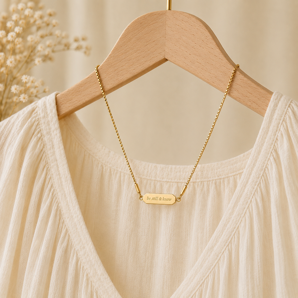 Be Still & Know Faith Flip Necklace