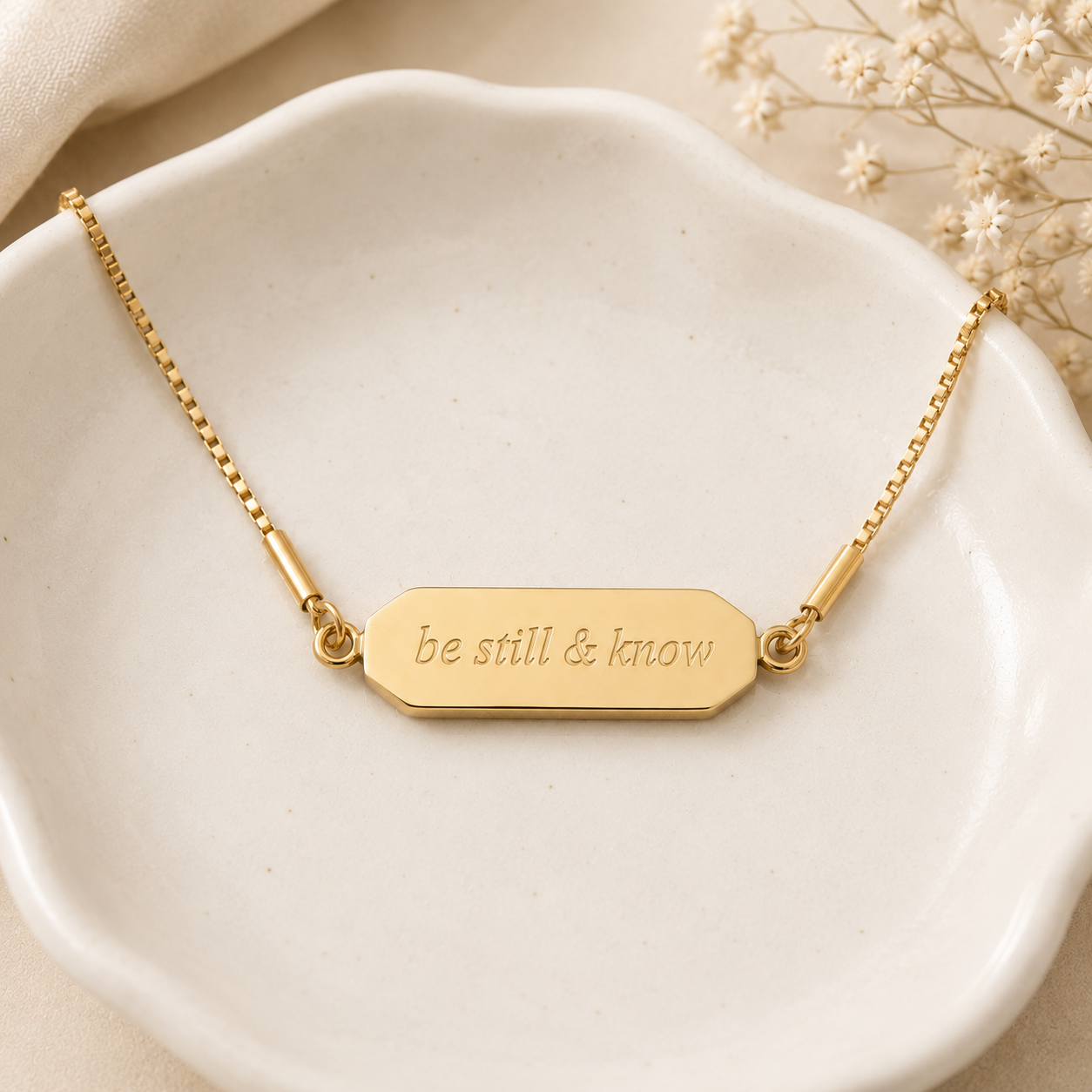 Be Still & Know Faith Flip Necklace