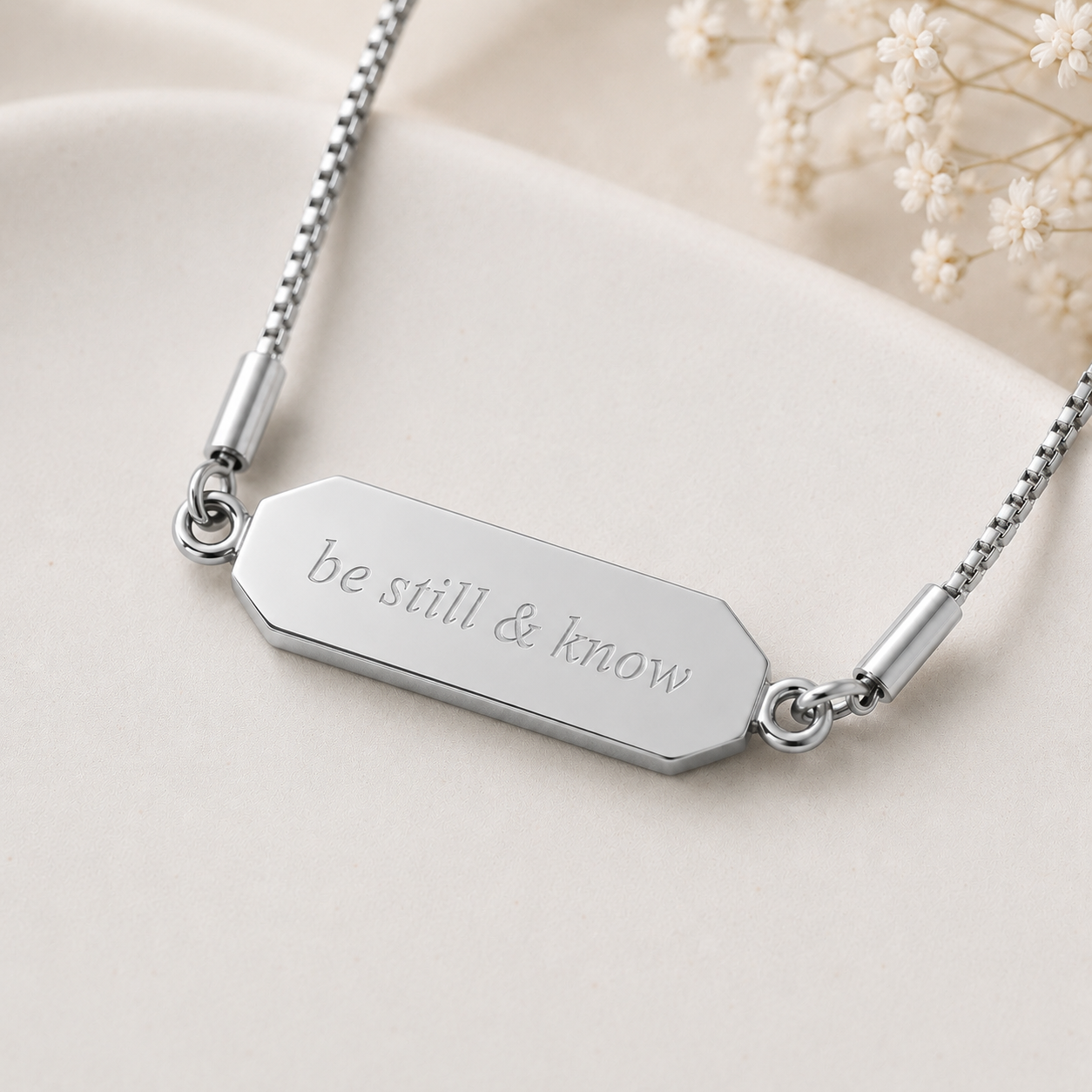 Be Still & Know Faith Flip Necklace