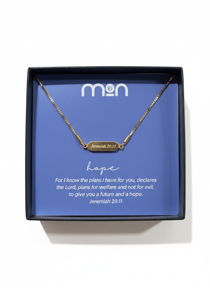 Hope Faith Flip Necklace