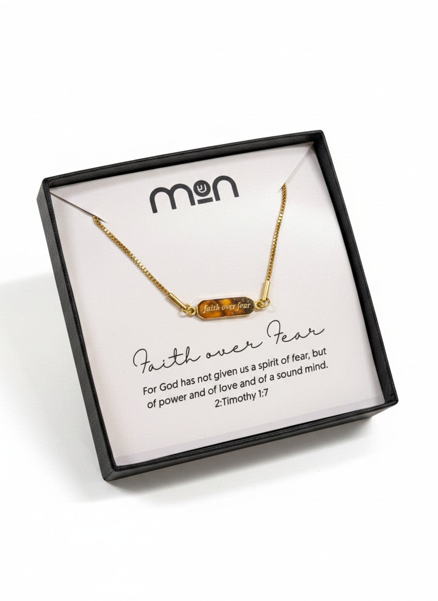 Faith Over Fear Faith Flip Necklace