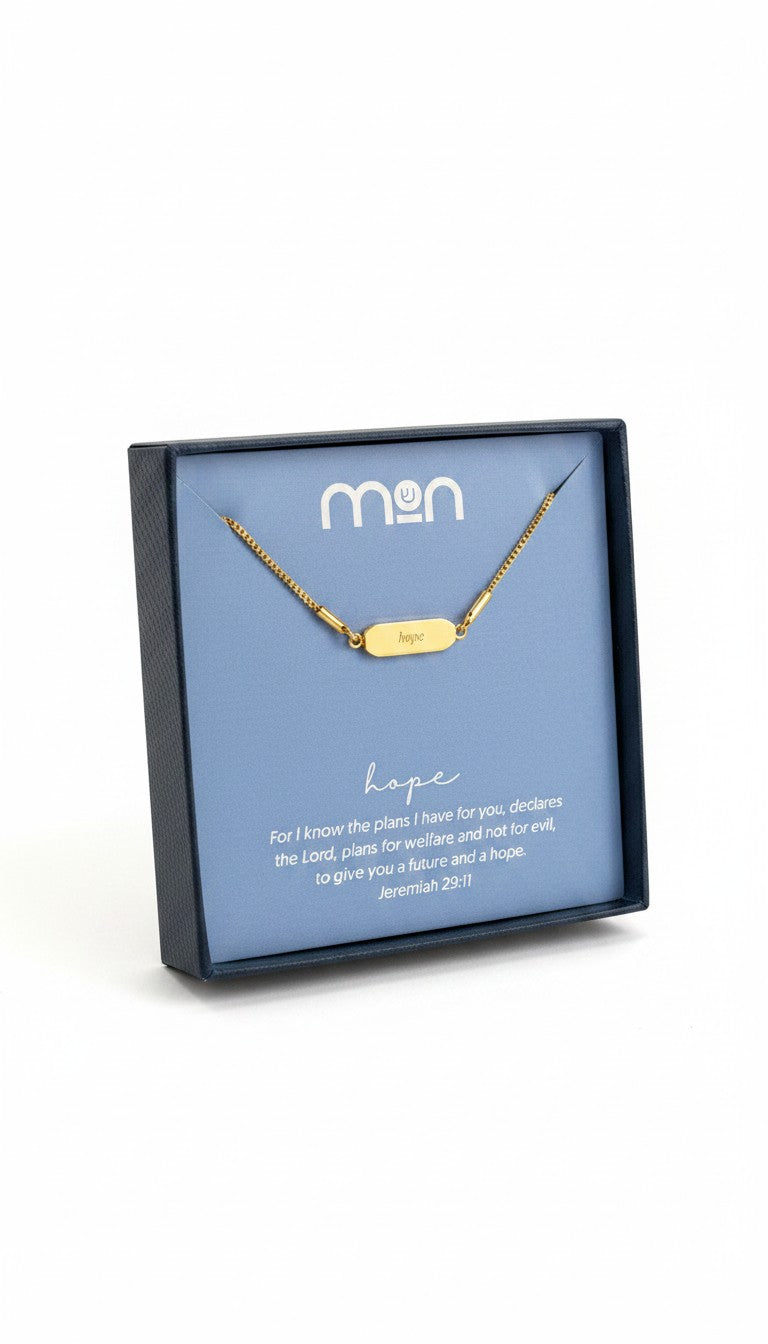 Hope Faith Flip Necklace