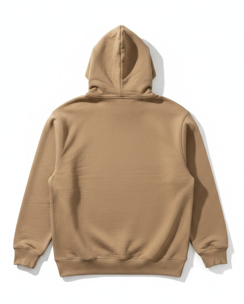 Brown hoodie on a white background