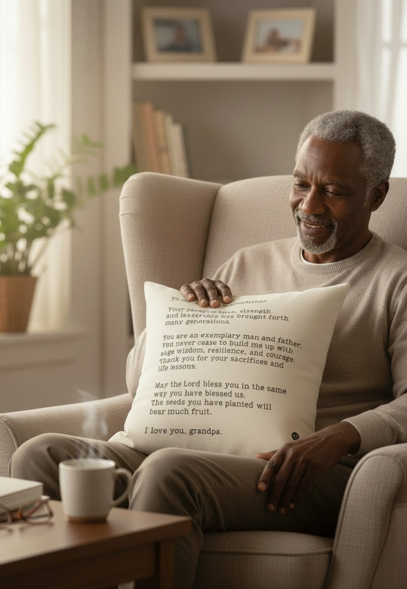 Grandfather Pillow Cover