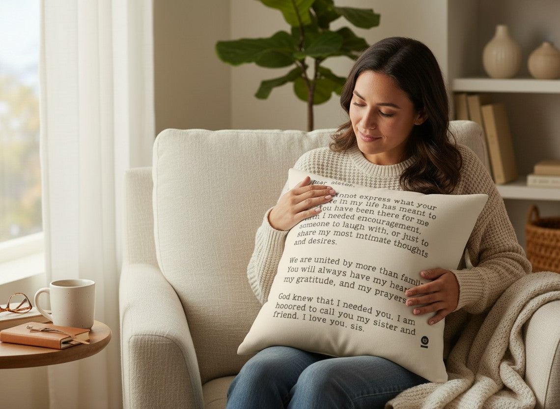 Sister Pillow Cover